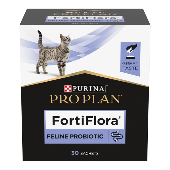 Purina Pro Plan Feline FortiFlora – Supliment Probiotic pentru Pisici – 30 Plicuri x 1 g